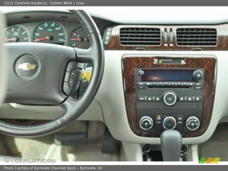 Summit White / Gray 2013 Chevrolet Impala LS