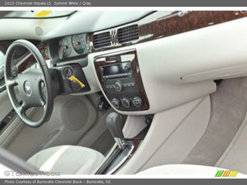 Summit White / Gray 2013 Chevrolet Impala LS