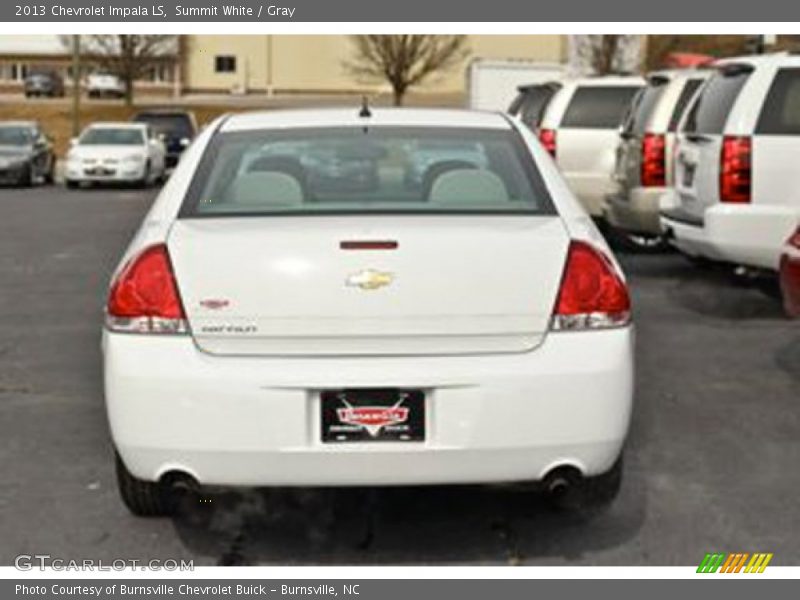 Summit White / Gray 2013 Chevrolet Impala LS