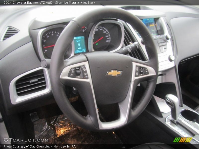 Silver Ice Metallic / Jet Black 2014 Chevrolet Equinox LTZ AWD