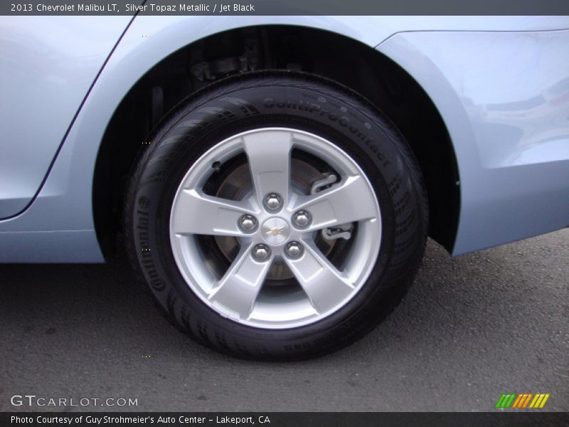 Silver Topaz Metallic / Jet Black 2013 Chevrolet Malibu LT