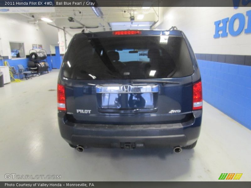 Bali Blue Pearl / Gray 2011 Honda Pilot EX 4WD