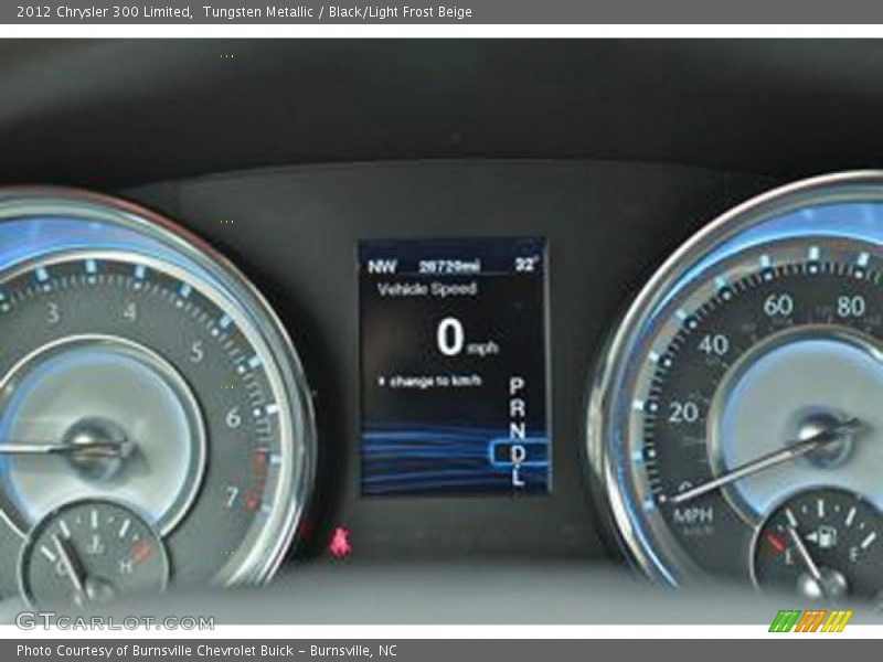 Tungsten Metallic / Black/Light Frost Beige 2012 Chrysler 300 Limited