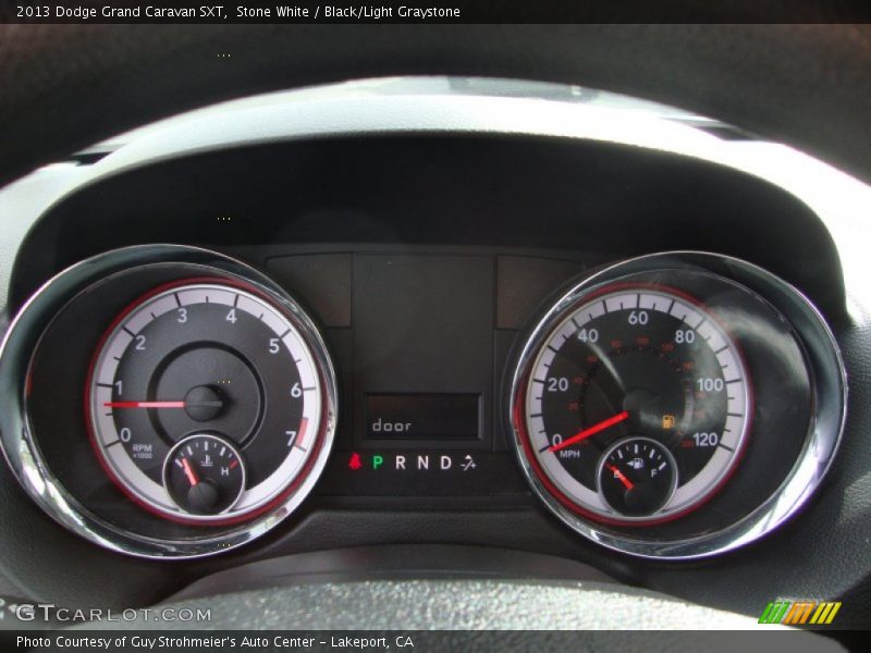 Stone White / Black/Light Graystone 2013 Dodge Grand Caravan SXT