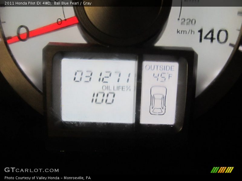 Bali Blue Pearl / Gray 2011 Honda Pilot EX 4WD