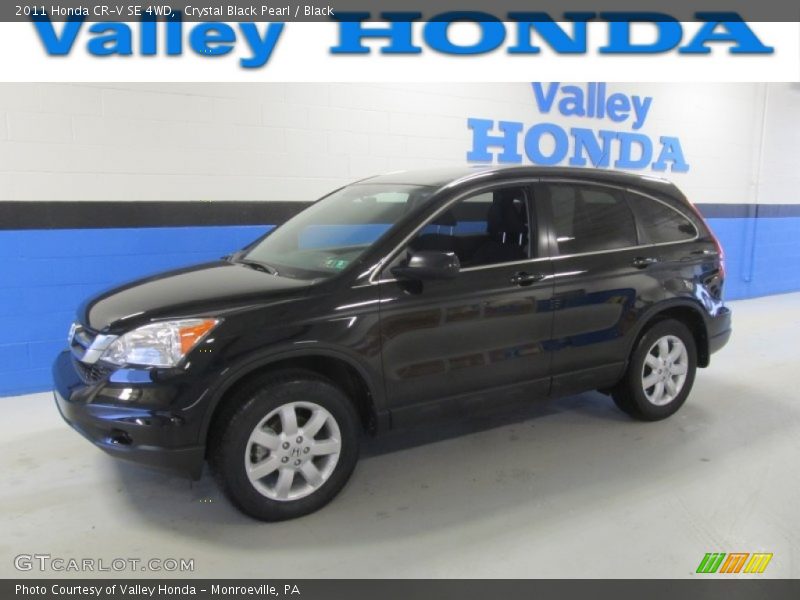 Crystal Black Pearl / Black 2011 Honda CR-V SE 4WD