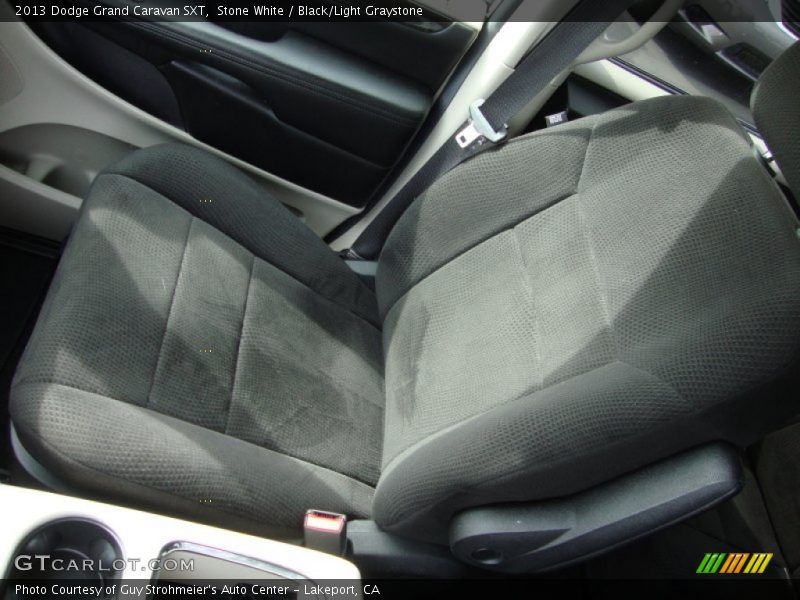 Stone White / Black/Light Graystone 2013 Dodge Grand Caravan SXT