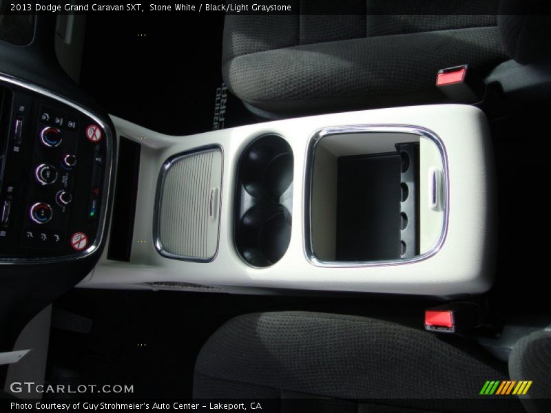 Stone White / Black/Light Graystone 2013 Dodge Grand Caravan SXT
