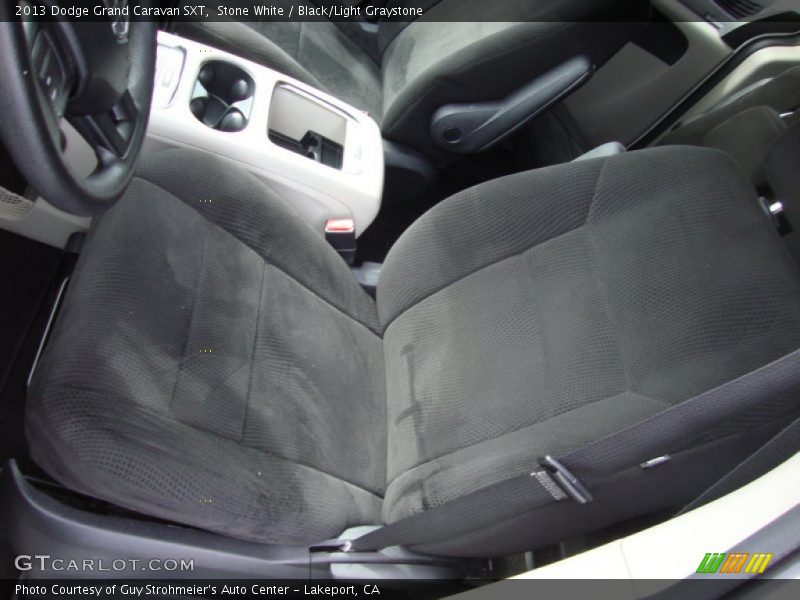 Stone White / Black/Light Graystone 2013 Dodge Grand Caravan SXT