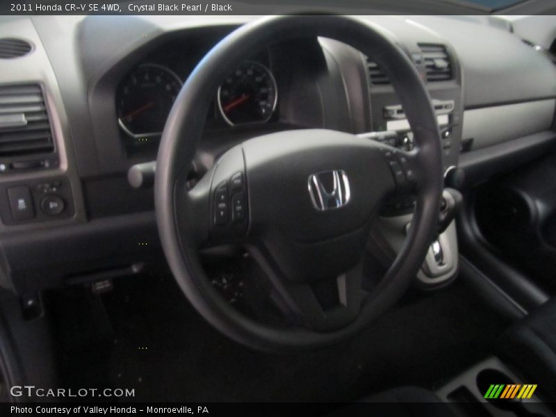 Crystal Black Pearl / Black 2011 Honda CR-V SE 4WD