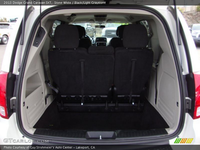 Stone White / Black/Light Graystone 2013 Dodge Grand Caravan SXT