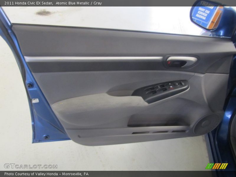 Atomic Blue Metallic / Gray 2011 Honda Civic EX Sedan