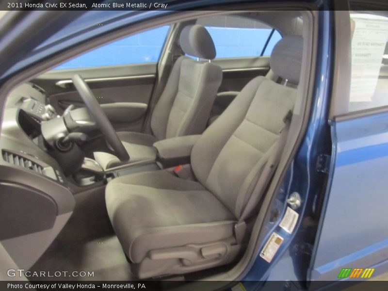 Atomic Blue Metallic / Gray 2011 Honda Civic EX Sedan
