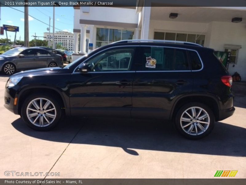 Deep Black Metallic / Charcoal 2011 Volkswagen Tiguan SE