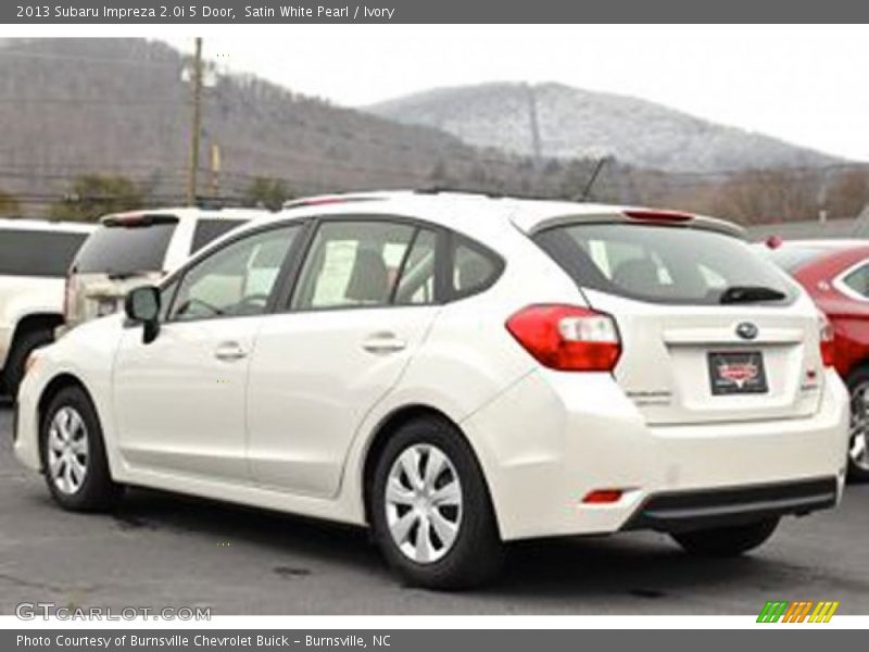 Satin White Pearl / Ivory 2013 Subaru Impreza 2.0i 5 Door