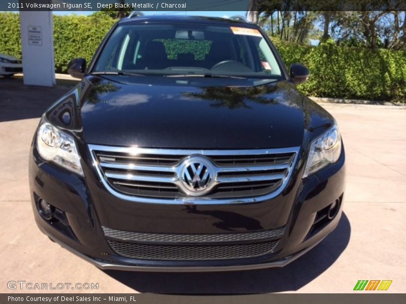 Deep Black Metallic / Charcoal 2011 Volkswagen Tiguan SE