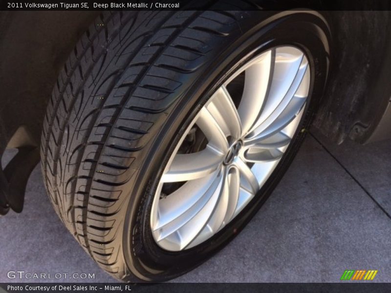 Deep Black Metallic / Charcoal 2011 Volkswagen Tiguan SE