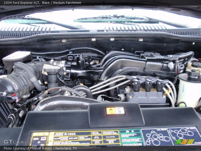 Black / Medium Parchment 2004 Ford Explorer XLT