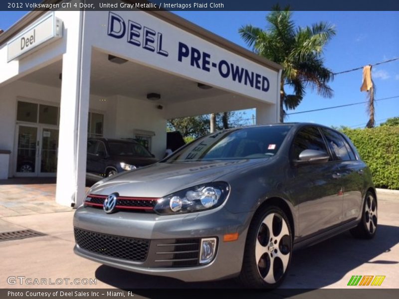 United Gray Metallic / Interlagos Plaid Cloth 2012 Volkswagen GTI 4 Door