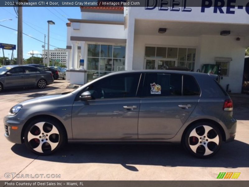 United Gray Metallic / Interlagos Plaid Cloth 2012 Volkswagen GTI 4 Door