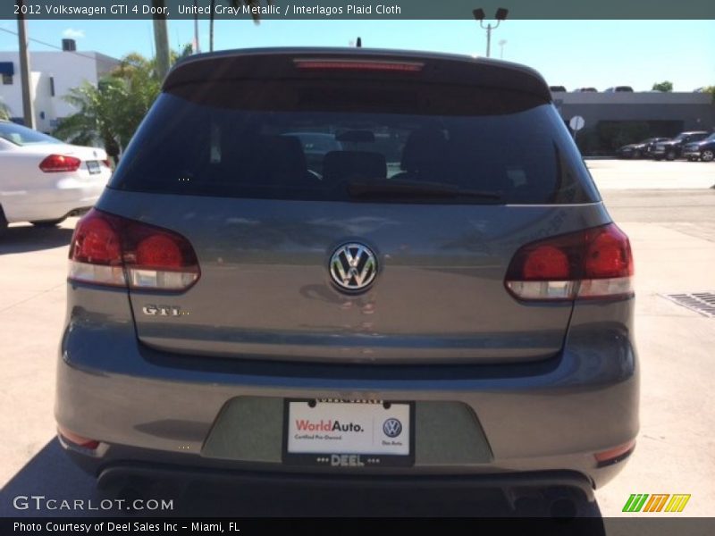 United Gray Metallic / Interlagos Plaid Cloth 2012 Volkswagen GTI 4 Door