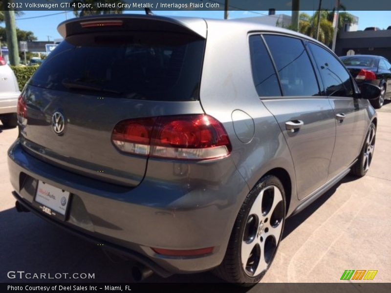 United Gray Metallic / Interlagos Plaid Cloth 2012 Volkswagen GTI 4 Door
