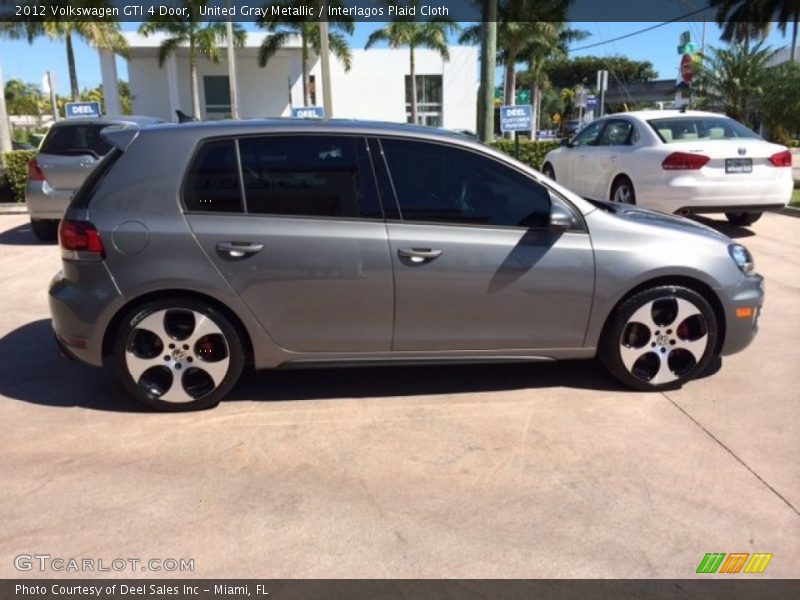 United Gray Metallic / Interlagos Plaid Cloth 2012 Volkswagen GTI 4 Door
