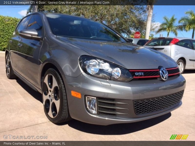 United Gray Metallic / Interlagos Plaid Cloth 2012 Volkswagen GTI 4 Door