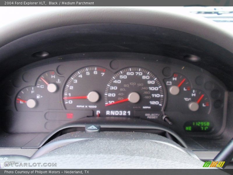 Black / Medium Parchment 2004 Ford Explorer XLT