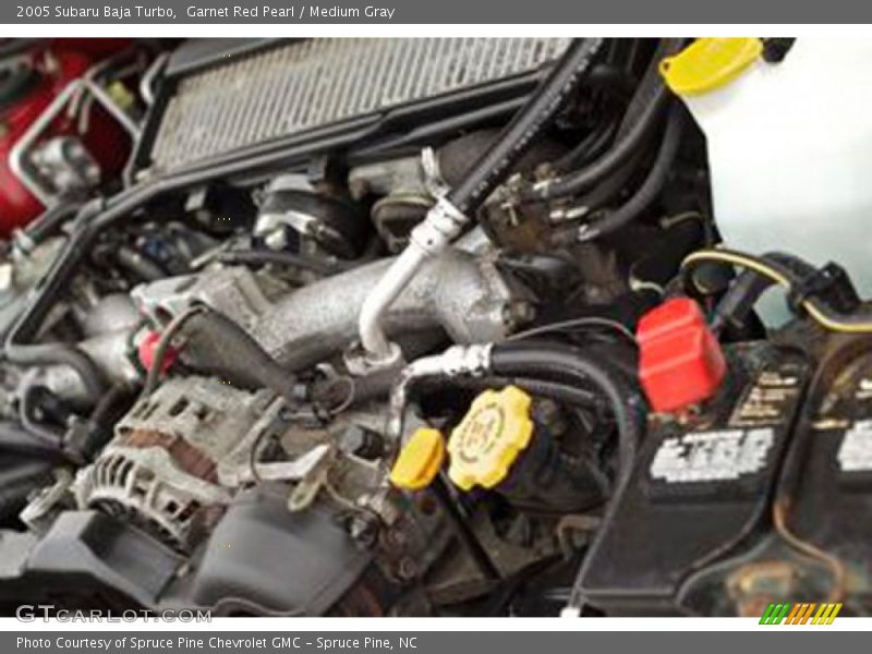 Garnet Red Pearl / Medium Gray 2005 Subaru Baja Turbo