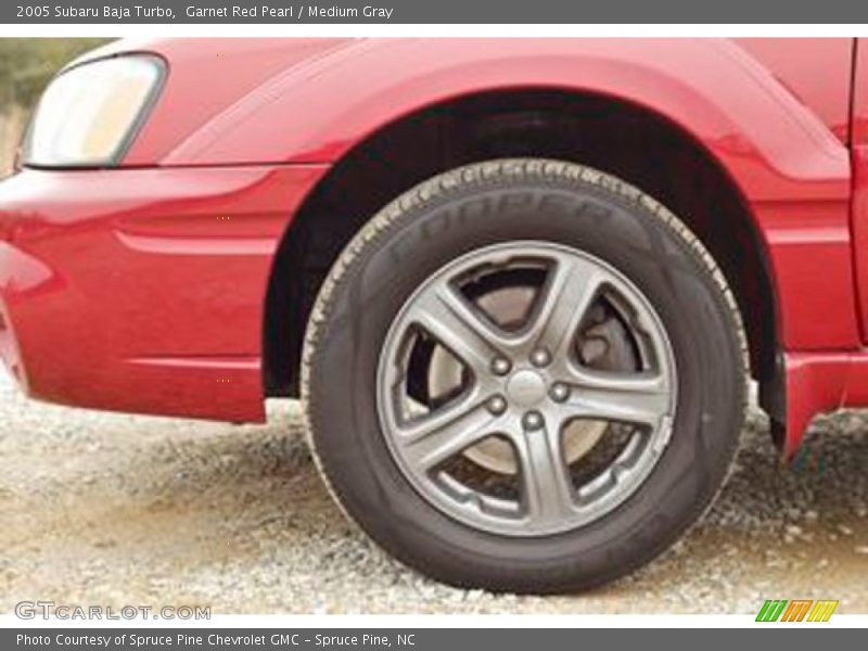 Garnet Red Pearl / Medium Gray 2005 Subaru Baja Turbo