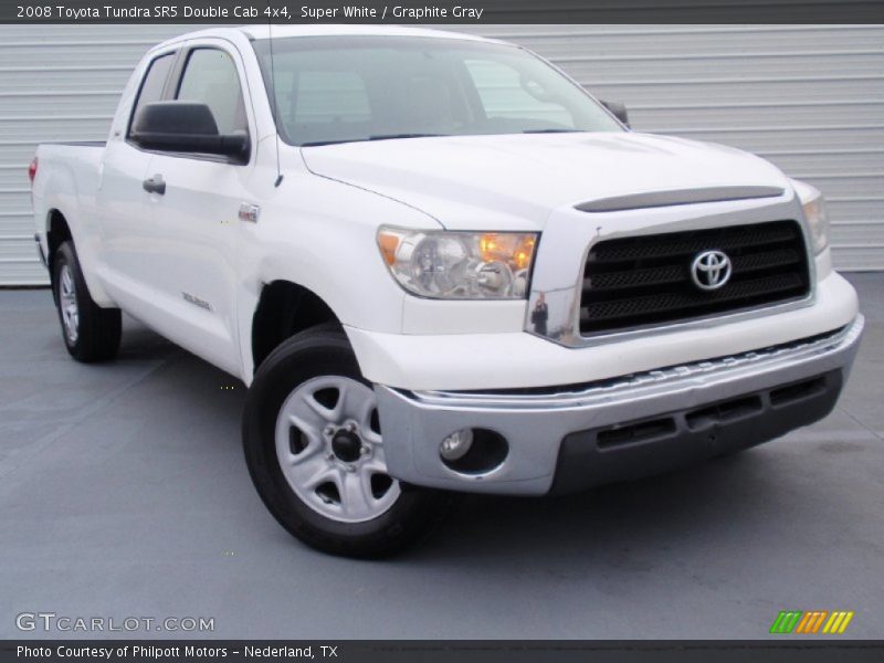 Super White / Graphite Gray 2008 Toyota Tundra SR5 Double Cab 4x4
