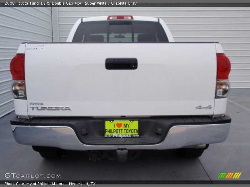 Super White / Graphite Gray 2008 Toyota Tundra SR5 Double Cab 4x4
