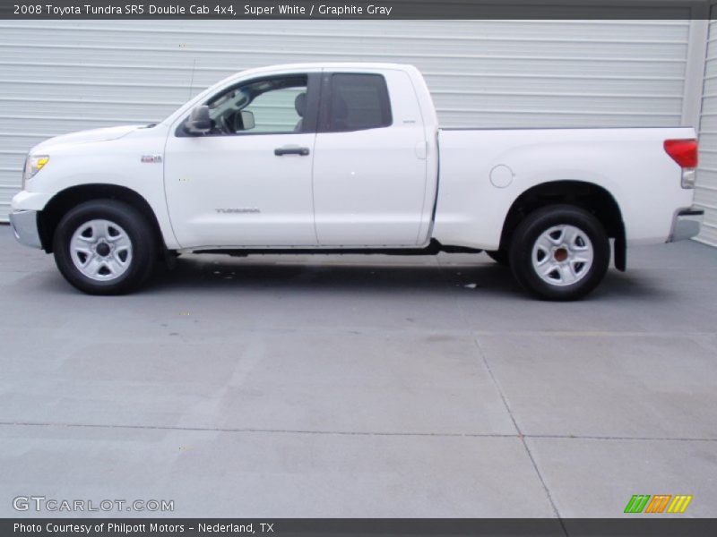 Super White / Graphite Gray 2008 Toyota Tundra SR5 Double Cab 4x4