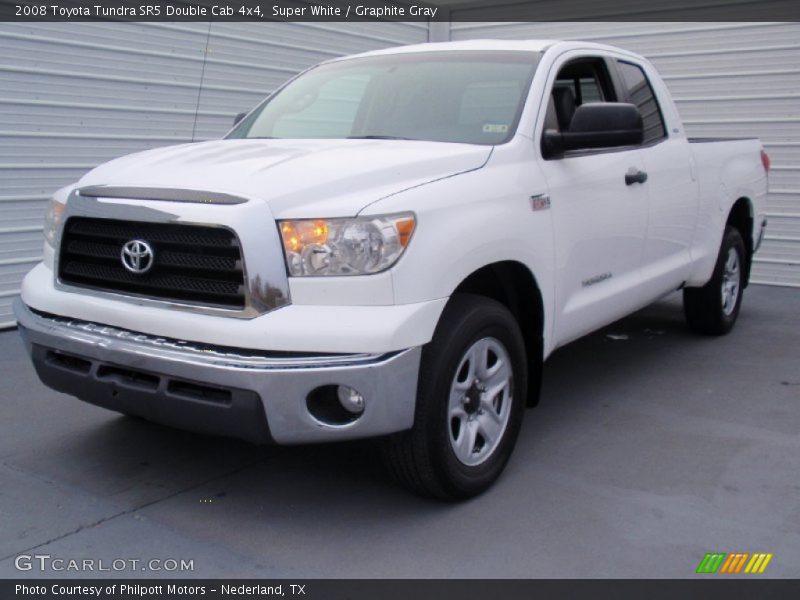 Super White / Graphite Gray 2008 Toyota Tundra SR5 Double Cab 4x4