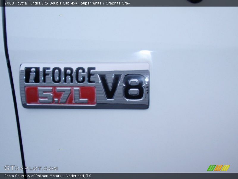 Super White / Graphite Gray 2008 Toyota Tundra SR5 Double Cab 4x4