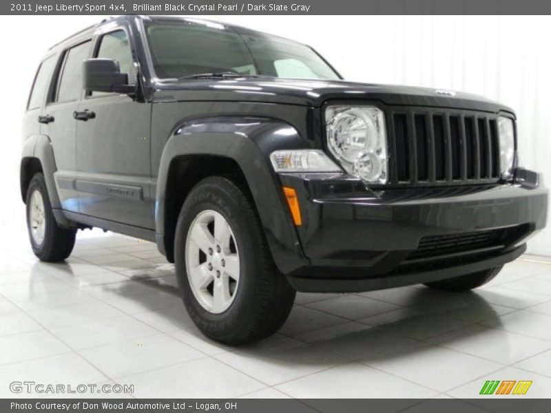 Brilliant Black Crystal Pearl / Dark Slate Gray 2011 Jeep Liberty Sport 4x4