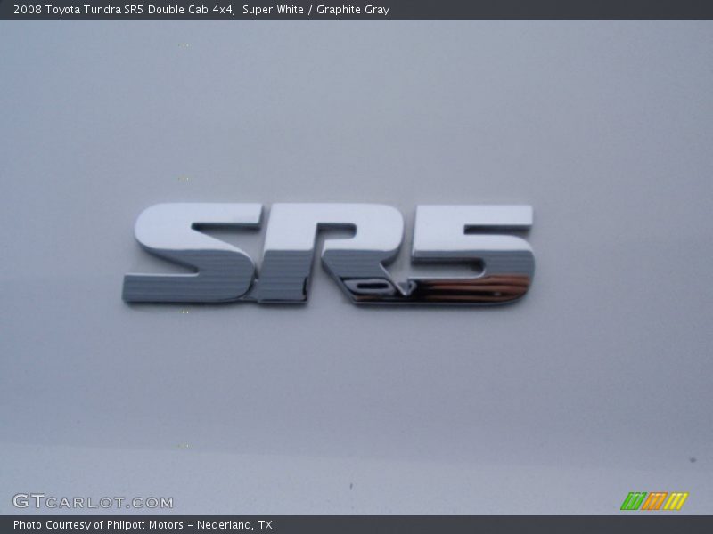 Super White / Graphite Gray 2008 Toyota Tundra SR5 Double Cab 4x4