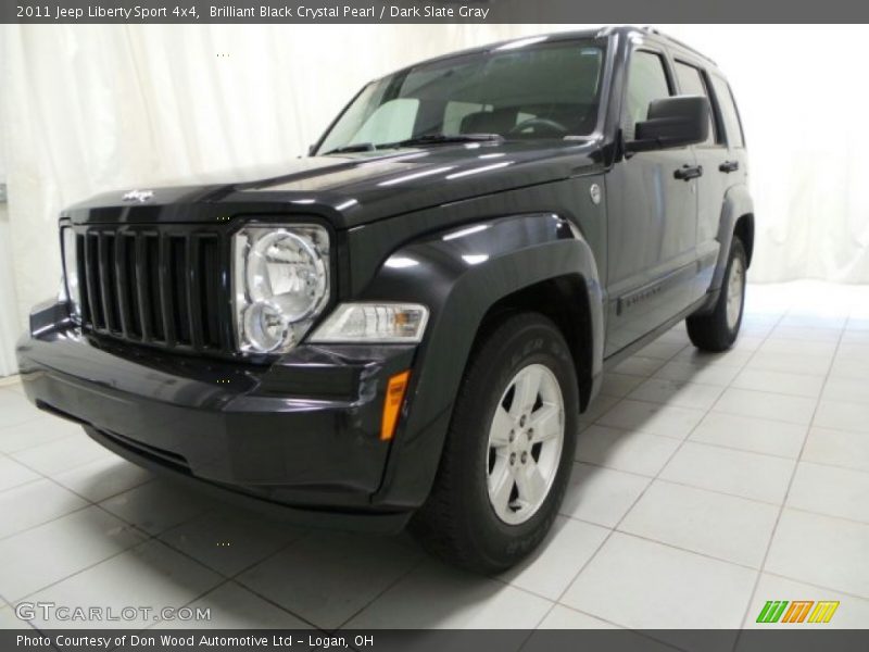 Brilliant Black Crystal Pearl / Dark Slate Gray 2011 Jeep Liberty Sport 4x4