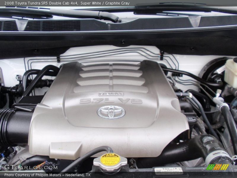 Super White / Graphite Gray 2008 Toyota Tundra SR5 Double Cab 4x4
