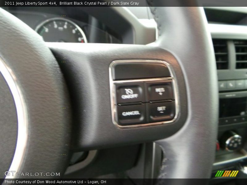 Brilliant Black Crystal Pearl / Dark Slate Gray 2011 Jeep Liberty Sport 4x4