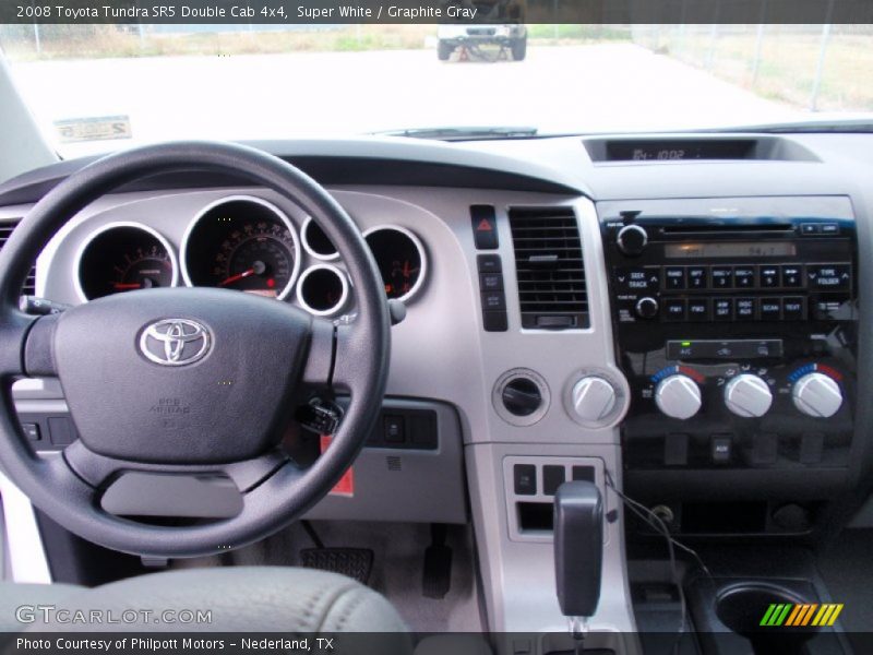 Super White / Graphite Gray 2008 Toyota Tundra SR5 Double Cab 4x4