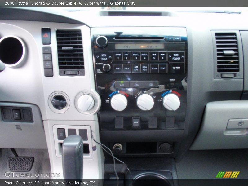 Super White / Graphite Gray 2008 Toyota Tundra SR5 Double Cab 4x4