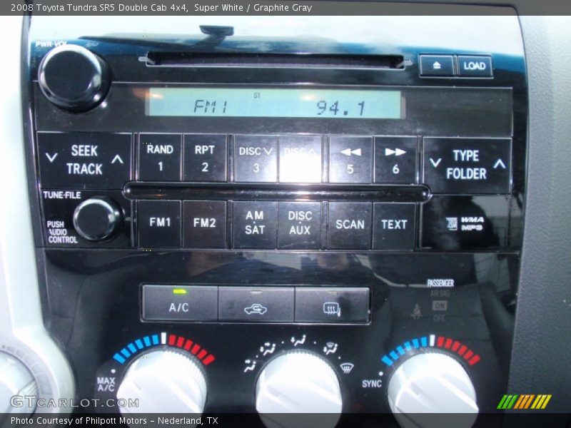 Super White / Graphite Gray 2008 Toyota Tundra SR5 Double Cab 4x4