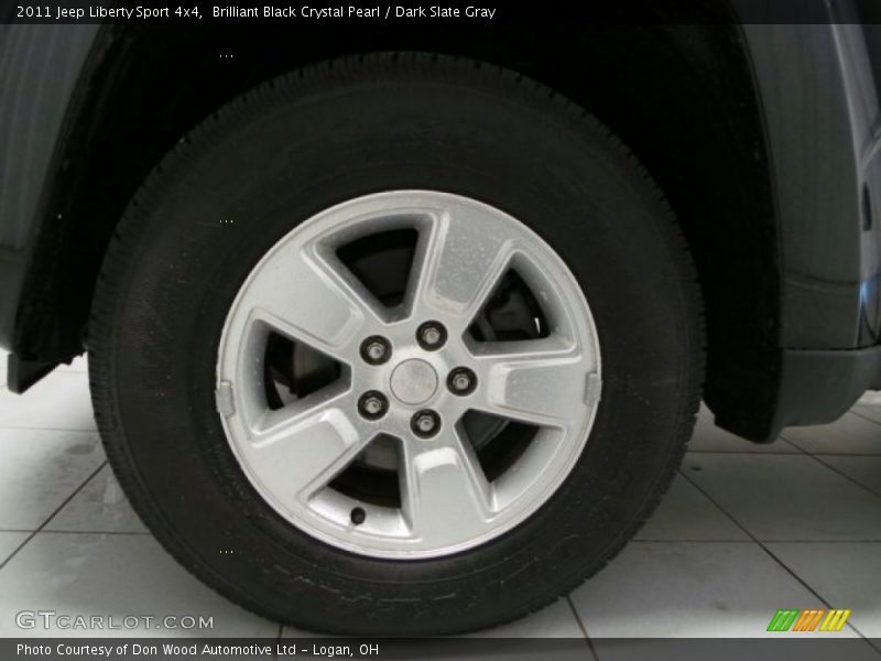 Brilliant Black Crystal Pearl / Dark Slate Gray 2011 Jeep Liberty Sport 4x4