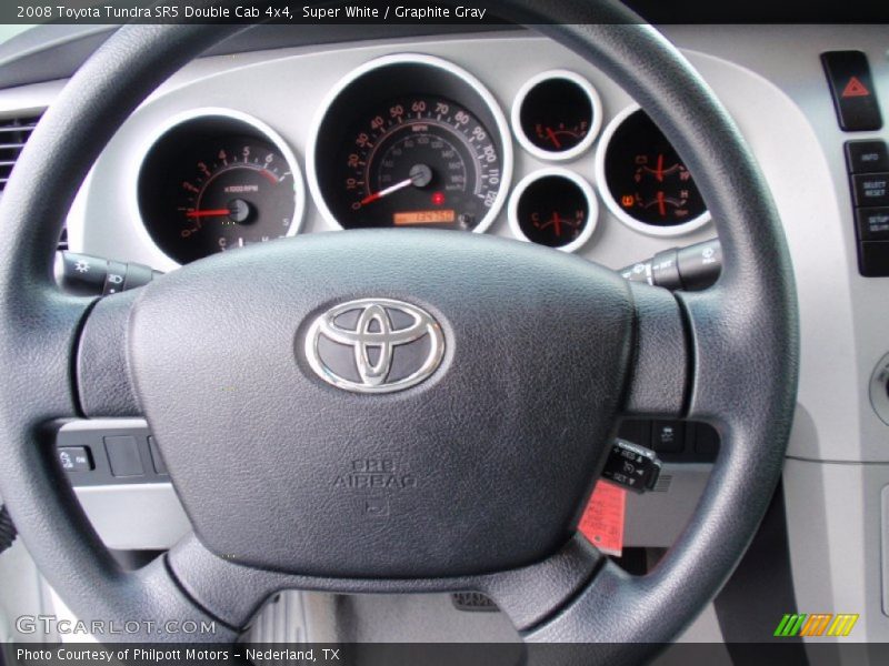 Super White / Graphite Gray 2008 Toyota Tundra SR5 Double Cab 4x4