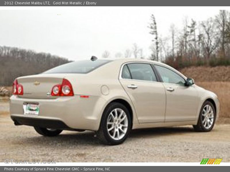 Gold Mist Metallic / Ebony 2012 Chevrolet Malibu LTZ