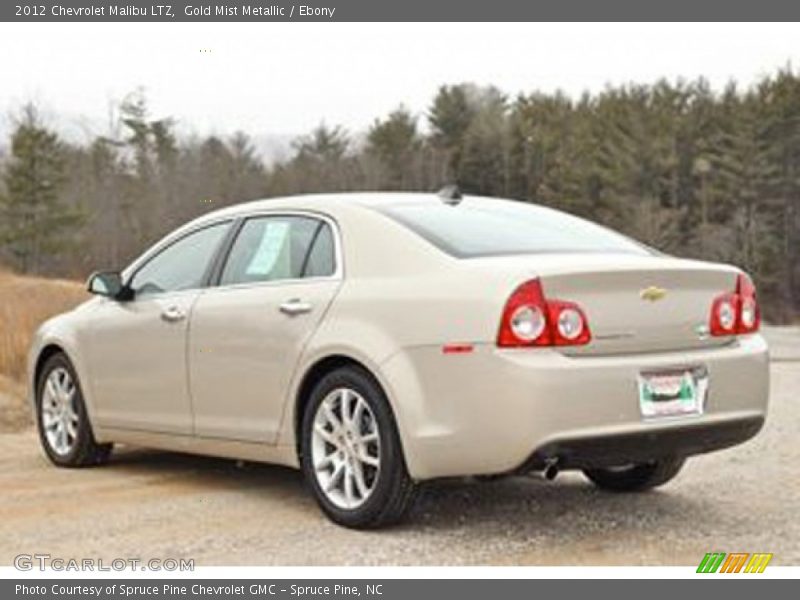 Gold Mist Metallic / Ebony 2012 Chevrolet Malibu LTZ
