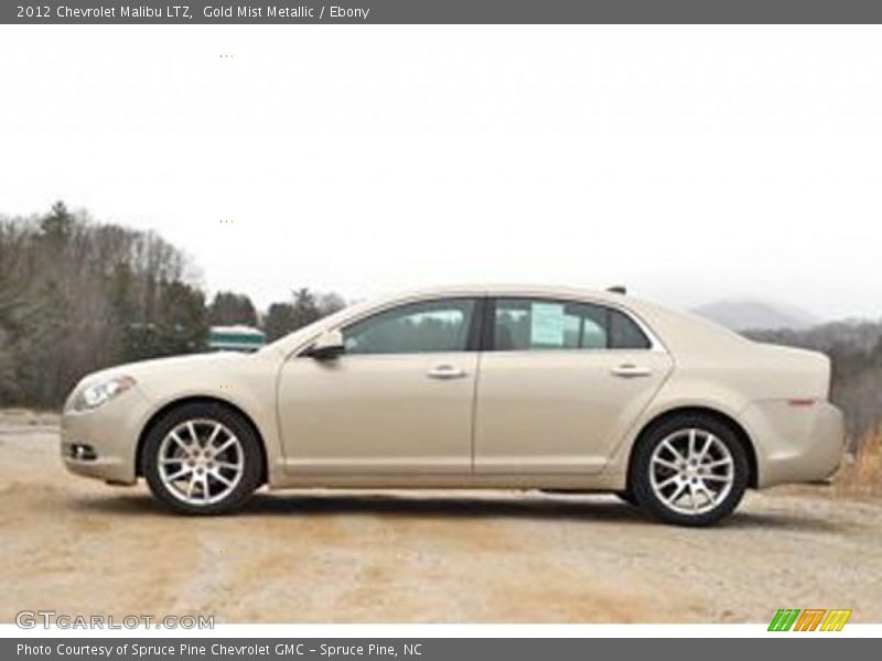 Gold Mist Metallic / Ebony 2012 Chevrolet Malibu LTZ