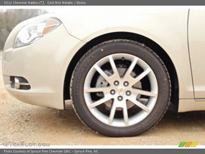 Gold Mist Metallic / Ebony 2012 Chevrolet Malibu LTZ